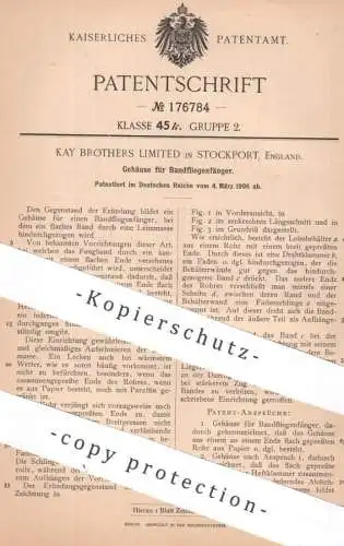 original Patent - Kay Brothers Limited , Stockport , England | 1906 | Gehäuse für Bandfliegenfänger | Fliegenfänger !!
