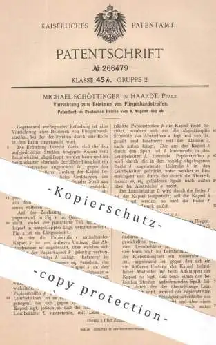 original Patent - Michael Schöttinger , Haardt / Pfalz | 1912 | Beleimen von Fliegenbandstreifen | Fliegenfänger | Leim