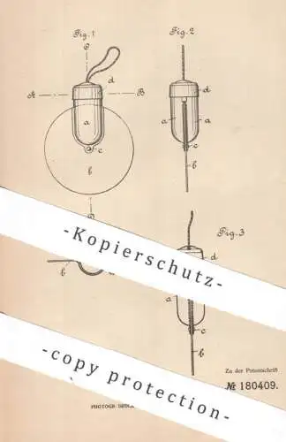 original Patent - Carl Herm. Weller , Köln / Rhein | 1906 | Fliegenfänger mit klebender Fangfläche | Insektenfänger