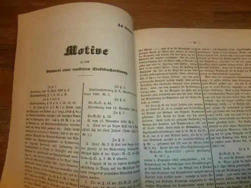 Stadtbuch-Ordnung in Mecklenburg , 1856 , Adressbuch , Güter , Protokolle , alte Akte , 65 Seiten !!