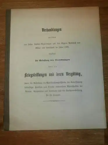 Pferde-Mobilmachung in Mecklenburg , 1868 , Landwehr , Militär , Rekrutierung , Armee , Krieg , alte Akte , 80 Seiten !!