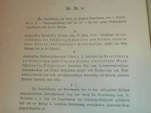 Pferde-Mobilmachung in Mecklenburg , 1868 , Landwehr , Militär , Rekrutierung , Armee , Krieg , alte Akte , 80 Seiten !!