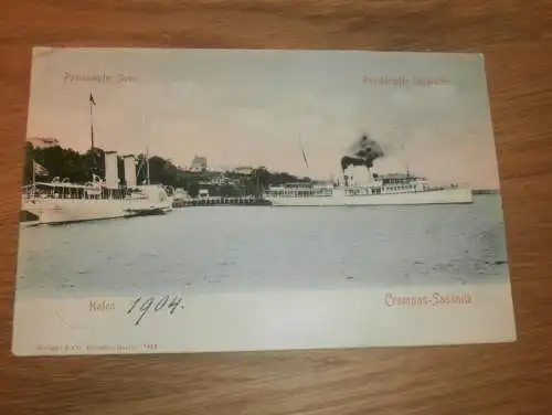 alte AK - Crampas Sassnitz a. Rügen , 1904 , Postdampfer , Ansichtskarte !