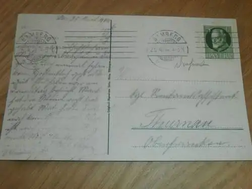 alte AK - Bamberg , 1914 , Partie beim Rathaus , Ansichtskarte !!