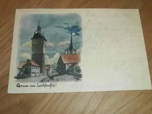 alte AK - Lichtenfels , 1899 , Malerei , Ansichtskarte