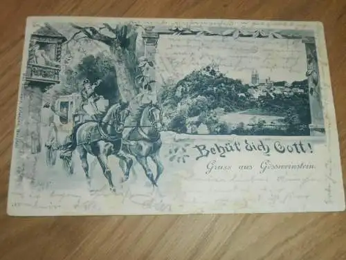 alte AK - Gössweinstein b. Forchheim , 1901 , Post , Panorama , Ansichtskarte !