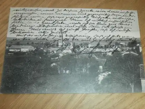 alte AK - Fridolfing , 1911 , Panorama , bei Traunstein , Ansichtskarte !