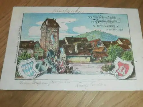 alte AK -  Hersbruck , Bundesschießen 9.-12.Juli 1905 , Schützenzunft , Ansichtskarte !
