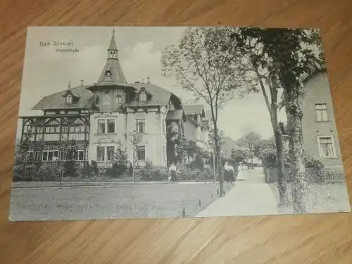alte AK - Bad Steben b. Hof , ca. 1910 , Wenzstraße , Ansichtskarte