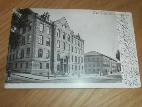alte AK - Kaiserslautern , 1911 , Industrieschule , Ansichtskarte !!