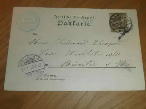 alte AK - Lützelstein / La Petite-Pierre ,1901 , Kienzheim Stempel Ansichtskarte