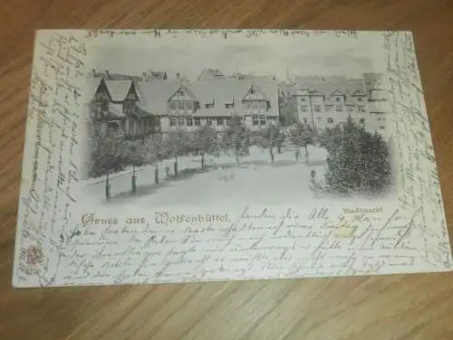 alte AK - Wolfenbüttel , 1900 , Stadtmarkt , Ansichtskarte !!