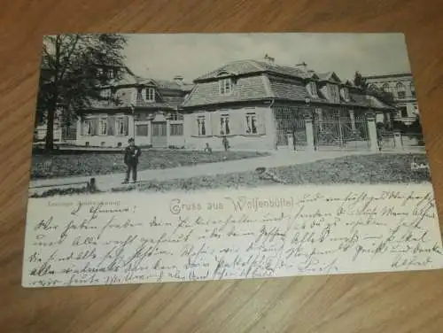 alte AK - Wolfenbüttel , 1900 , Amtswohnung von Lessing , Ansichtskarte !!