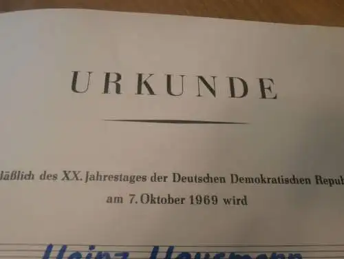 Urkunde - Ehrennadel des ADMV in Gold 1963 !! Speedway , Moto Cross , Rennfahrer - Nachlass , Motorsport , Rennsport !!!