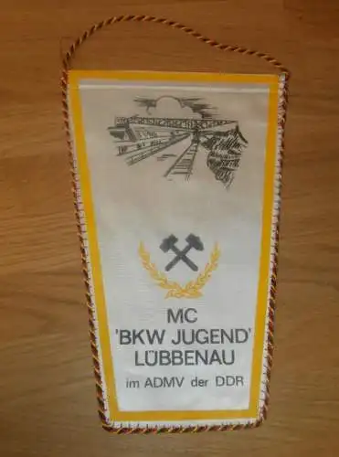Wimpel MC BKW Jugend Lübbenau , Sandbahn , Speedway , ADMV , DDR , Motorsport , Rennsport !!