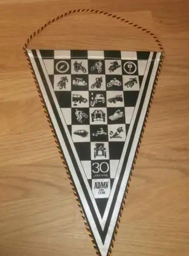 Wimpel - 30 Jahre ADMV , 1957-1987 , DDR , Moto Cross , Motorsport !!