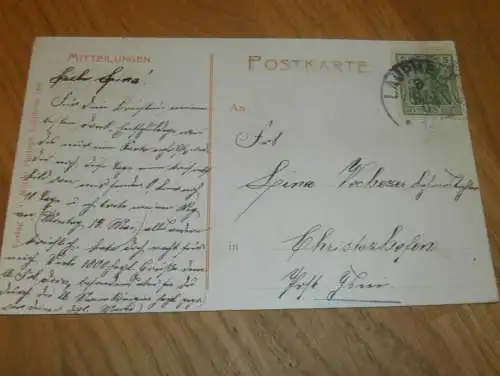 AK Laupheim , 1909 , Grosslaupheimer Schloss , Ansichtskarte !!!