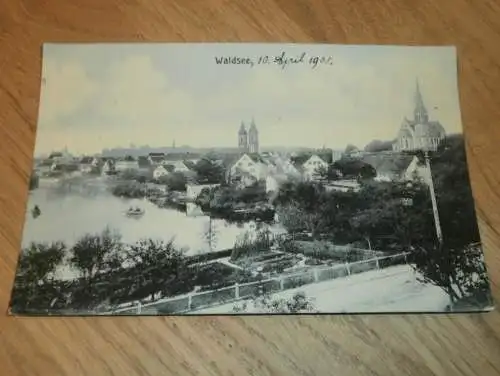 AK Waldsee , 1908 , alte Ansichtskarte , Postkarte !!!