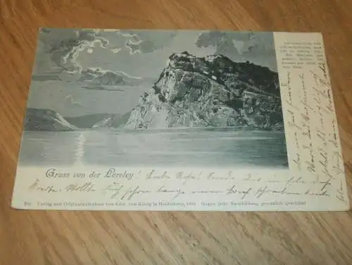 AK Loreley nach Christazhofen , 1901 , alte Ansichtskarte , Postkarte !!!