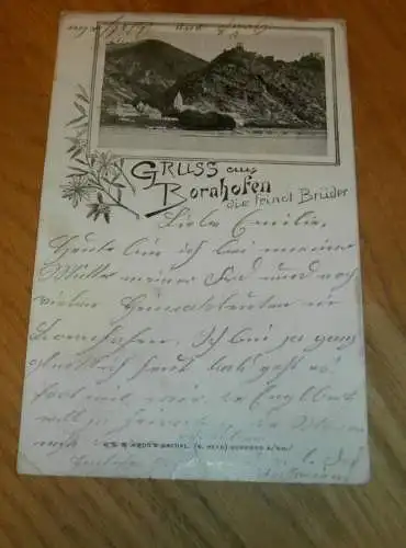 AK Bornhofen , 1902 , alte Ansichtskarte , Postkarte !!!
