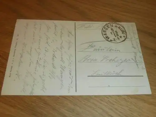 Wangen i. Allgäu , 1918 , Krankenhaus , Ansichtskarte , Postkarte !!!