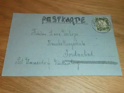 Edenkoben , 1909 , gemalte Ansichtskarte mit Mühle , Wassermühle , Postkarte !!!