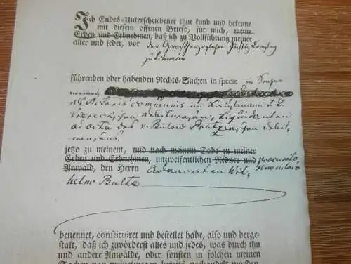 alte Akte - 1823 , von Bülow , Güstrow i. Mecklenburg , Adel , Schwerin !!!