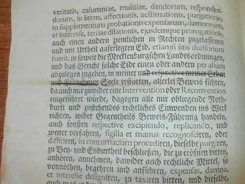 alte Akte - 1823 , von Bülow , Güstrow i. Mecklenburg , Adel , Schwerin !!!
