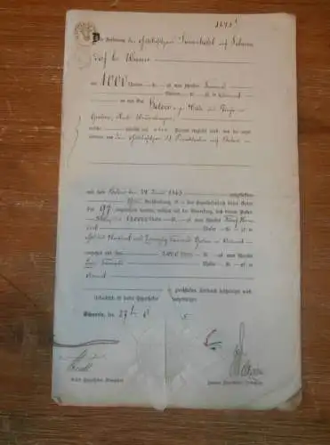 Gut Below b. Grabow , 1865 , Gutsbesitzer Sauerkohl in Schwastorf bei Waren / Müritz ,  Wredenhagen , Mecklenburg , Akte