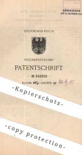 original Patent - Miele & Cie. , Gütersloh i. W. | 1920 | Schleudertrommel | Milch - Schleuder - Trommel | Molke