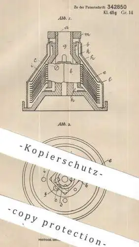 original Patent - Miele & Cie. , Gütersloh i. W. | 1920 | Schleudertrommel | Milch - Schleuder - Trommel | Molke