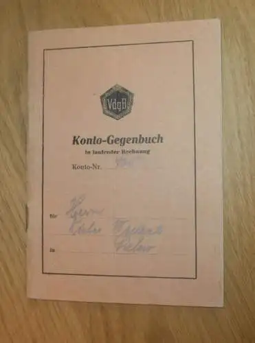 altes VdgB Sparbuch Sietow , 1953 , Dieter Wentzel in Sietow i. Mecklenburg , Sparkasse , Bank !!
