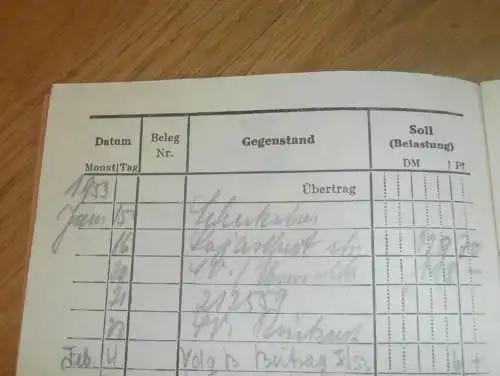 altes VdgB Sparbuch Sietow , 1953 , Dieter Wentzel in Sietow i. Mecklenburg , Sparkasse , Bank !!