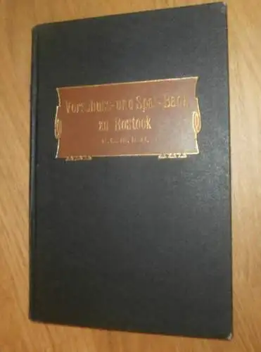 altes Sparbuch Rostock , 1925 - 1945 , Ober-Apotheker Arnold Mackenrodt in Rostock i. Mecklenburg , Sparkasse , Bank !!