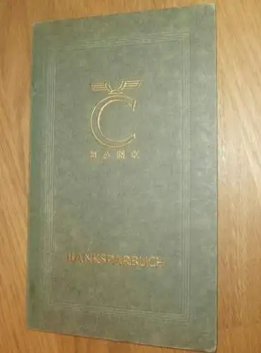 altes Sparbuch Rostock , 1942 - 1944 , Ober-Apotheker Arnold Mackenrodt in Rostock i. Mecklenburg , Sparkasse , Bank !!