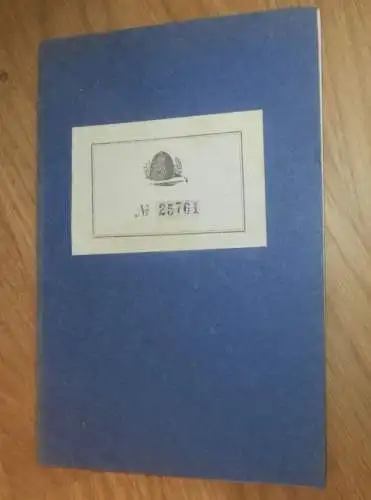 altes Sparbuch Bergen a. Rügen , 1918  - 1921 , Dora Bäkmann in Capelle b. Bergen a. Rügen i. Mecklenburg , Sparkasse