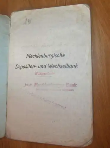 altes Sparbuch Rostock , 1935 - 1945 , Johannes Rohde in Rostock Warnemünde , Mecklenburg , Sparkasse , Bank !!