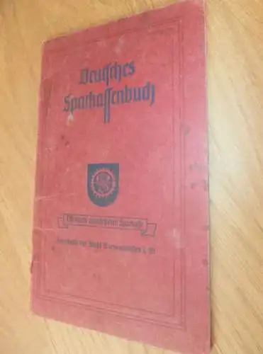 altes Sparbuch Grevesmühlen , 1940 - 1943  , Margarete Brandt geb. Rosinski in Grevesmühlen i. Mecklenburg , Sparkasse