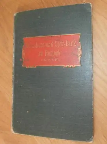 altes Sparbuch Rostock , 1934 - 1945 , Wilhelm Tiemeier in Rostock i. Mecklenburg , Sparkasse , Bank !!