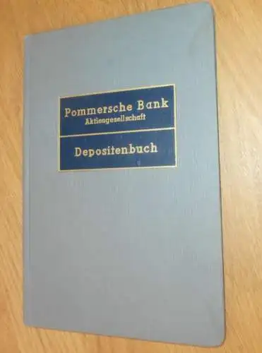 altes Sparbuch Stettin , 1943 , Heinz Prützmann in Anklam i. Mecklenburg , Sparkasse