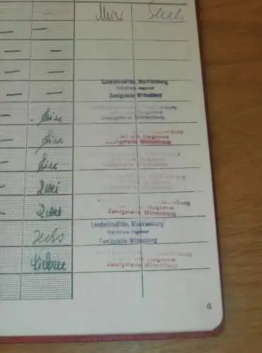 altes Sparbuch Hagenow , 1946 - 1953 , Kurt Jürgen Wonigeit in Wittenburg i. Mecklenburg , Sparkasse