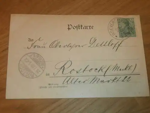 alte AK - Rövershagen , 1900 , Gasthof , Rostock , Ansichtskarte !!