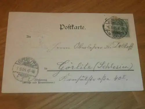alte AK - Rostock , 1901 , Wappen , Kröpeliner Thor , Ansichtskarte !!