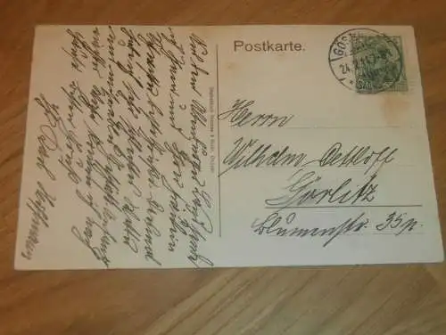 alte AK - Gößnitz , 1914 , Waldenburger Strasse , Markt , Ansichtskarte !!