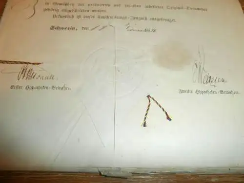 Jarchow auf Dambeck b. Neustadt , 1855-1856 , Ludwigslust - Parchim , C.F. Behm zu Rostock , Mecklenburg , Akte