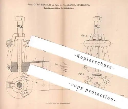 original Patent - Otto Bischoff & Cie , Magdeburg / Sudenburg , 1893 , Betäubung f. Schlachttiere | Schlachterei , Wurst