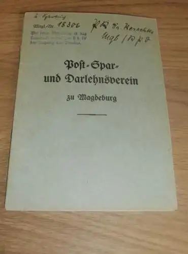 altes Sparbuch Magdeburg , 1940 - 1942 , Prof. Dr. Renschke , Sparkasse , Bank !!
