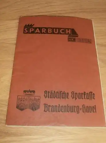 altes Sparbuch Brandenburg a. Havel , 1934 - 1944 , Lisbeth Thiele , Sparkasse , Bank !!!