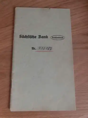 altes Sparbuch Dresden , 1942 - 1944 , Herbert Naumann , Feldherrenstrasse , Sparkasse , Bank !!!