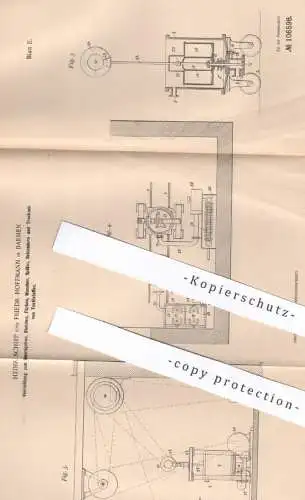 original Patent - Heinr. Schirp , Friedr. Hoffmann , Barmen , 1898 | Stoff Imprägnieren , Bleichen , Färben , Waschen !!